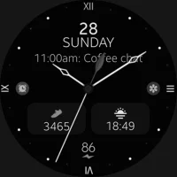 Minimal Black v28 watch face